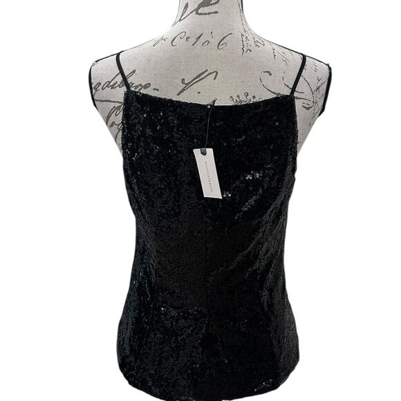 NWT Anthropologie Sunday in Brooklyn Square-Neck Sequin Tank - Picture 5 of 9
